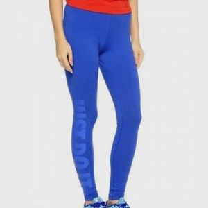 ✨BLUE NIKE JUST DO IT LEGGINGS ✨